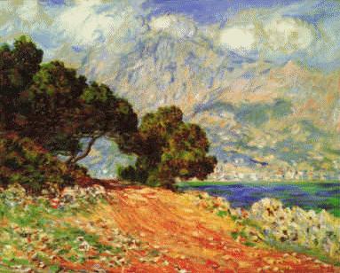 Claude Monet Menton seen from Cape Martin